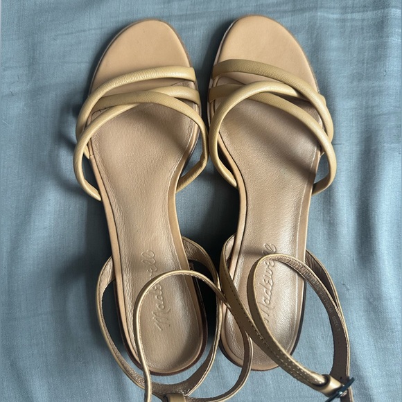 Madewell The Gena Ankle-Strap Sandal sz 7 NK039 - Picture 5 of 6